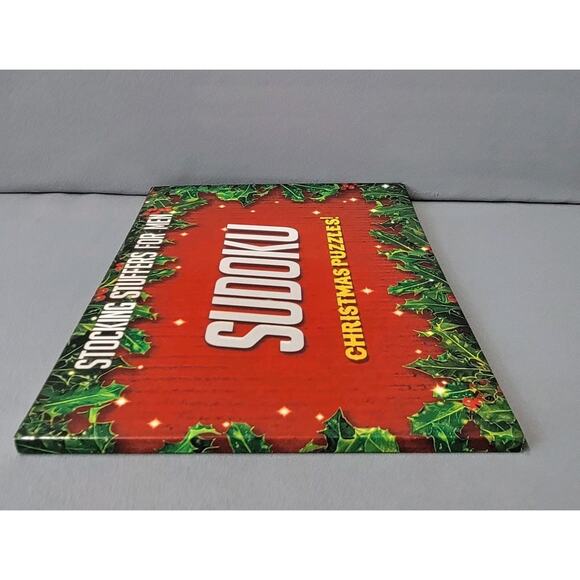 Stocking Stuffers for Men Christmas Sudoku Puzzles Book Paperback Unused - Picture 4 of 12